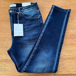 Kan kan Los Angeles jeans, high rise SUPER SKINNY, color blue, size 13/30, new